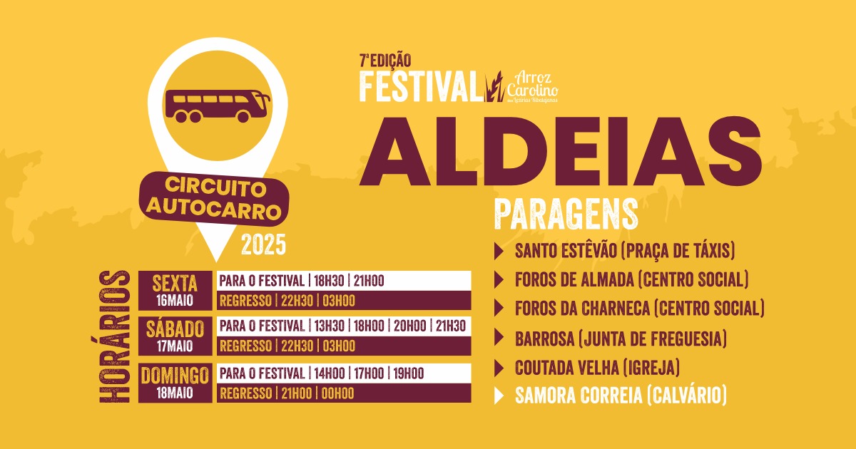 Autocarros Festival do Arroz Carolino Lezírias Ribatejanas